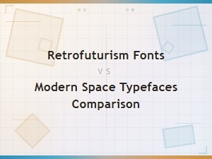 Retrofuturism vs Modern Space Fonts